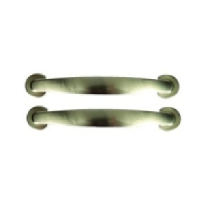 Wickes Round Bow Handles Brushed Nickel Finish 155mm 2 Pack £4.99