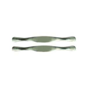 Wickes Flat Bow Handles Brushed Nickel Finish 148mm 2 Pack £3.99