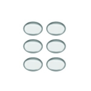 Wickes Oval Knobs Polished Chrome Finish 33mm 6 Pack £16.99