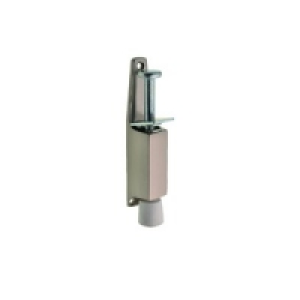 Wickes Door Holder Foot Operated Satin Nickel 130mm £7.99