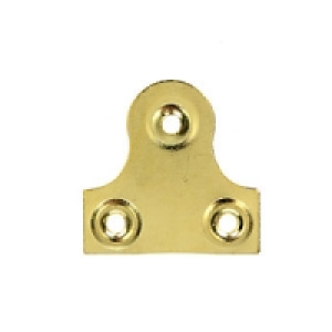 Wickes Glass Plate Plain Brass 33mm 10 Pack £4.95