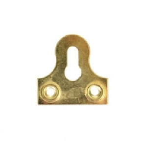 Wickes Glass Plate Slotted Brass 33mm 10 Pack £6.40