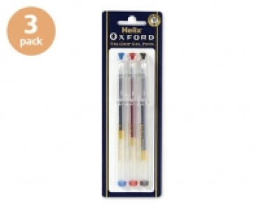 Aldi  Oxford Tri-Grip Gel Pens