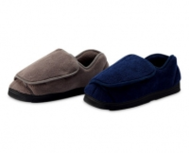 Mens Wide Fitting Comfort Slippers