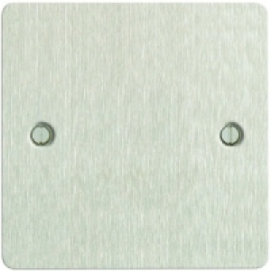 Wickes Blanking Plate 1 Gang Brushed Steel Ultra Flat Plate &pound;5.94
