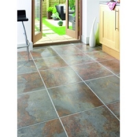 Wickes  Wickes Cavan Slate Effect Matt Porcelain Floor Tile 450x450m