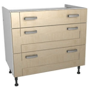 Wickes Daytona Pan Unit Maple Effect 900mm Box 1 of 2