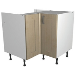 Wickes Daytona L-Corner Base Unit Maple Effect 925mm