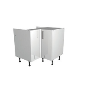 Wickes Houston L-Corner Base Unit Gloss White 925mm