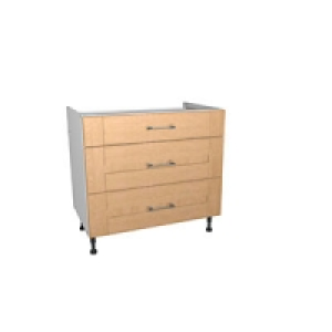 Wickes Tenby Pan Unit Real Wood Oak Shaker 900mm Box 1 of 2