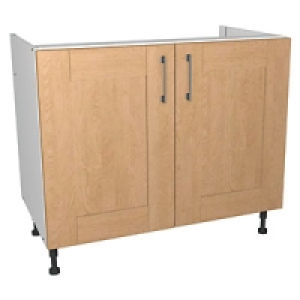 Wickes Tenby Base Unit Real Wood Oak Shaker 1000mm £105.70