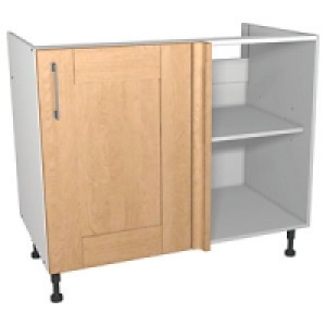 Wickes Tenby Corner Base Unit Real Wood Oak Shaker 1000mm £68.60