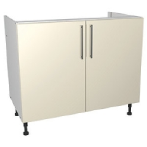Wickes Costa Rica Base Unit Gloss Cream 1000mm