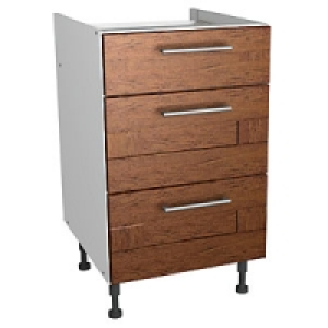 Wickes Rockford Soft Close Drawer Unit Walnut 500mm