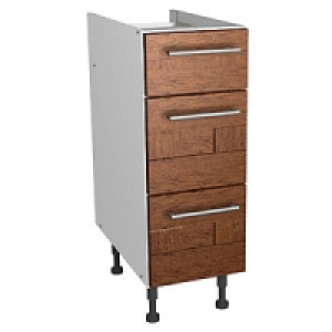 Wickes Rockford Soft Close Drawer Unit Walnut 300mm
