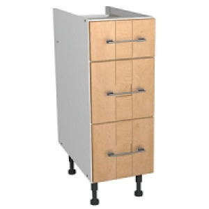 Wickes Tenby Soft Close Drawer Unit Real Wood Oak Shaker 300