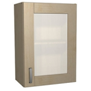 Wickes Daytona Glass Wall Unit Maple Effect 500mm &pound;54.00