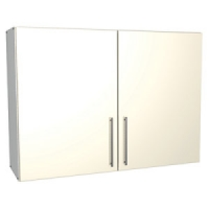 Wickes Costa Rica Wall Unit Gloss Cream 1000mm