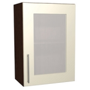 Wickes Costa Rica Glass Wall Unit Walnut 500mm