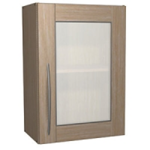 Wickes Galway Glass Wall Unit Oak Effect 500mm