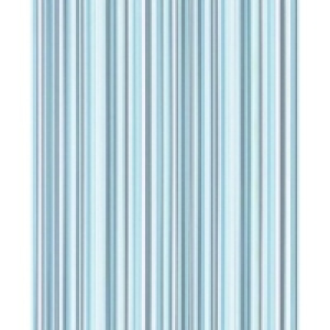 Contour Barcode Linear Kitchen & Bathroom Wallpaper Blue/Whi