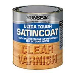 Ronseal Ultra Tough Interior Varnish Clear Satin 750ml