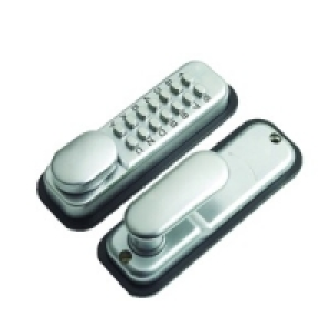Yale P-DL02-SC Hold Open Push Button Lock Satin Chrome £38.99