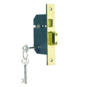 Yale P-M550-PB-65 5 Lever Sashlock 64mm Brass £19.99