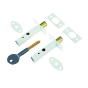 Yale P-2PM444-WE-2 Door Security Bolt White Pack 2 £14.99