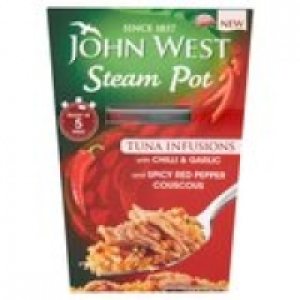 John West Steam Pots Chilli & Garlic £2.49