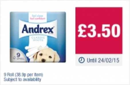 Andrex Toilet Tissue £3.50