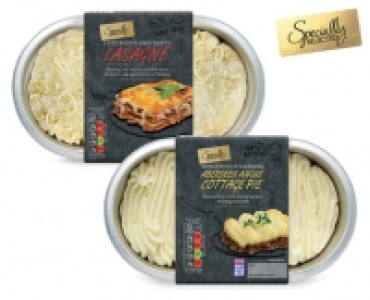 Specially Selected Lasagne/Aberdeen Angus Cottage Pie £3.49