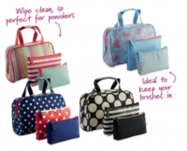 3 Piece Cosmetic Bag Set