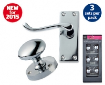 3 Piece Door Handle Set