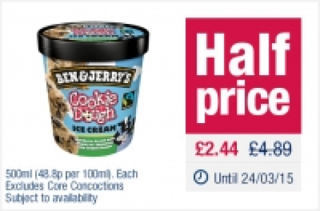 Ben and Jerrys Ice Cream &pound;2.44