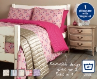 Aldi  Printed Duvet Set Single