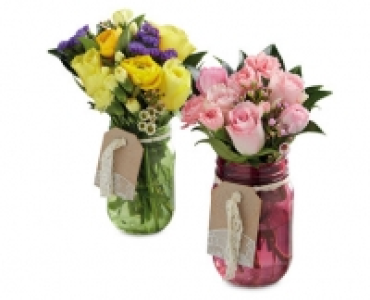Mothers Day Jam Jar Posy