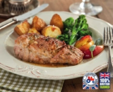 British Pork Fillet with Apple Butter and Parsley