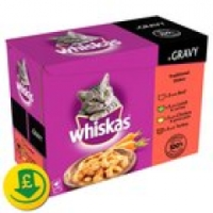 Whiskas Pouch Traditional Dishes in Grav &pound;2.49