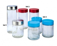 Aldi  Glass Storage Jar Assortment