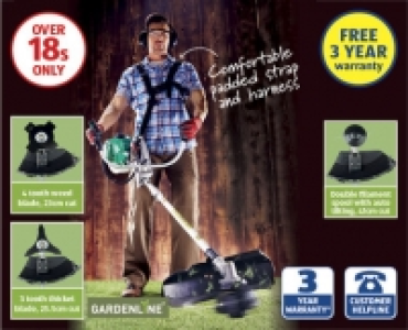 2-in-1 Petrol Trimmer/Brush Cutter