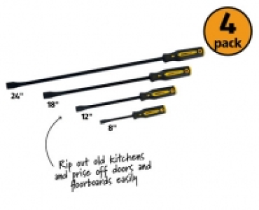 4 Piece Pry Bar Set