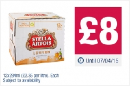 Stella Artois Bottles &pound;8.00