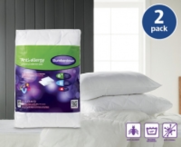 Anti-Allergy Pillow Protector Pair