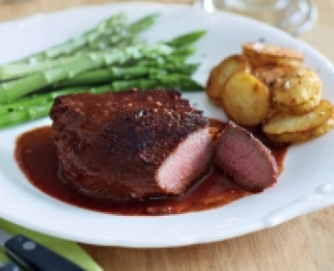 South African Ostrich Steak in Marrakesh Sauce