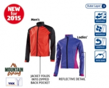 Mens/Ladies Mountain Bike Waterproof Jacket