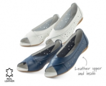 Ladies Leather Peep Toes