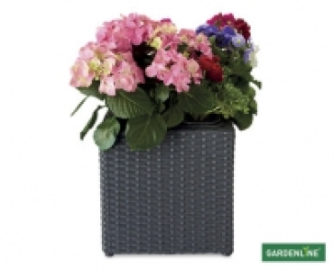 Rattan Effect Cubed Planter