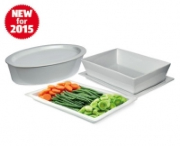 Porcelain Double Oven/Serving Dish Set