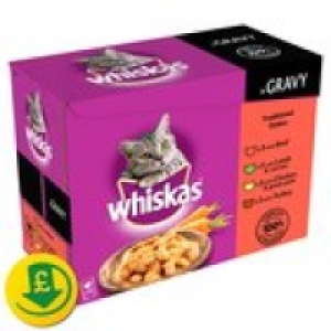 Whiskas Pouch Traditional Dishes in Grav &pound;2.75